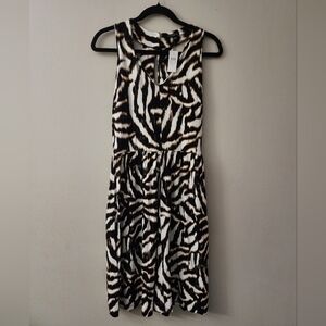 Ann Taylor Animal Print Midi Dress